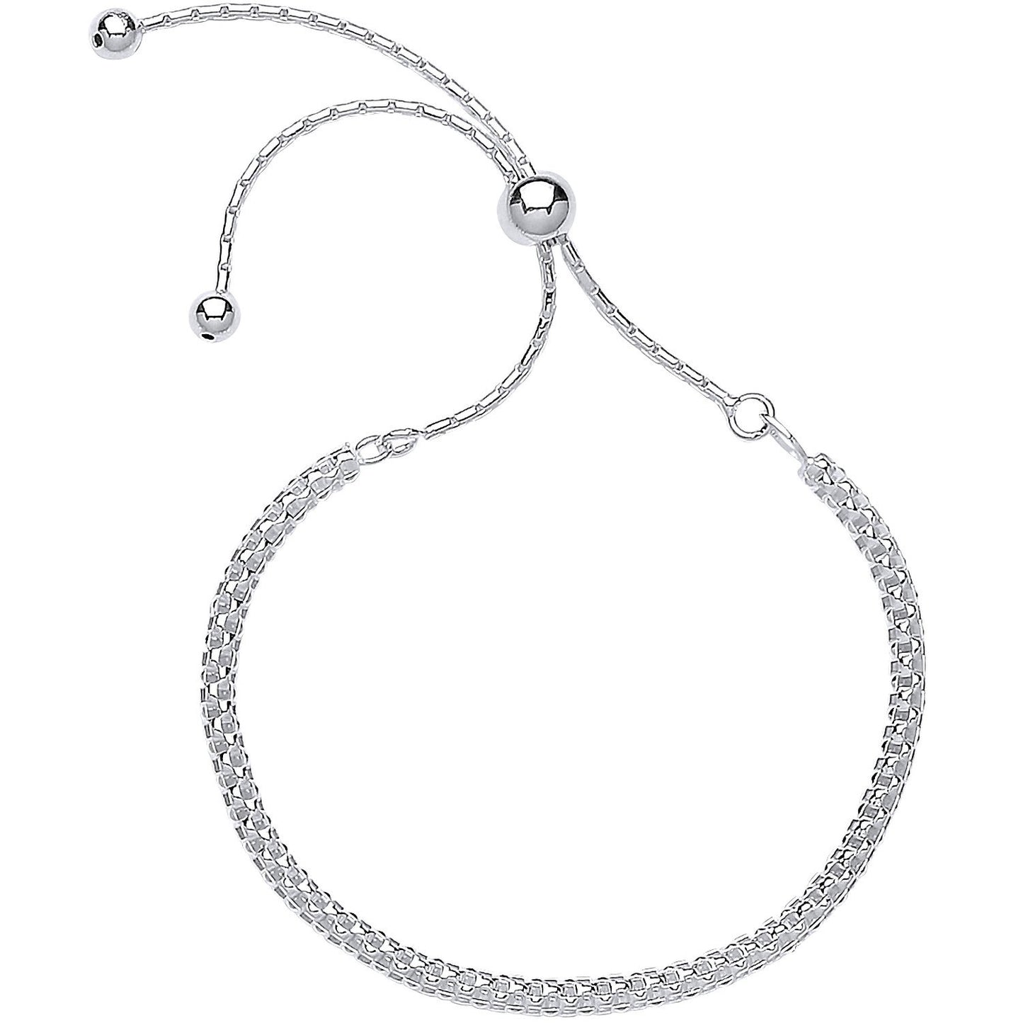 Silver Fancy Link Friendship Bracelet