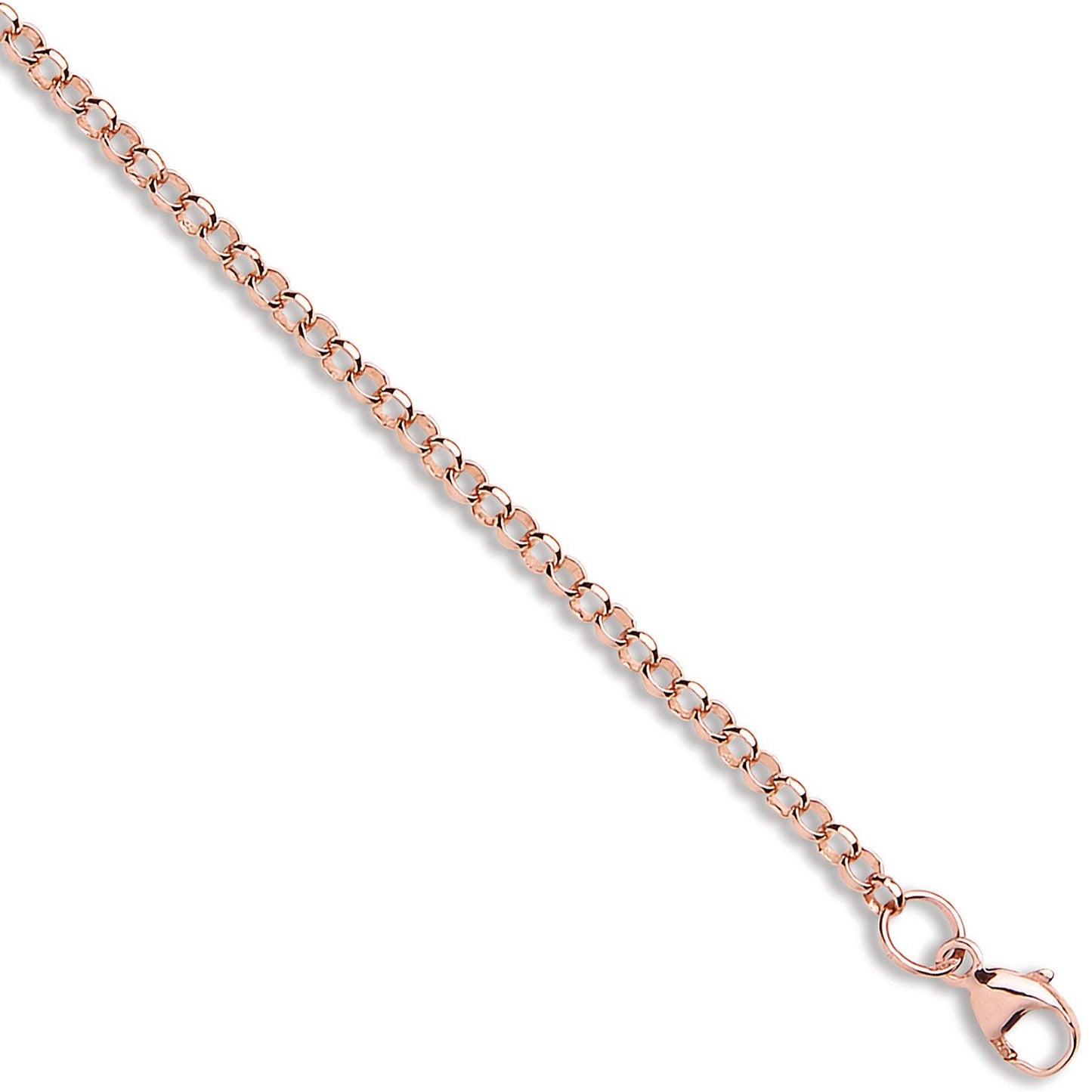 Rose Gold 2.7mm Round Belcher Chain