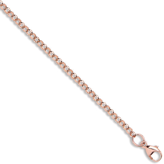 Rose Gold 2.7mm Round Belcher Chain
