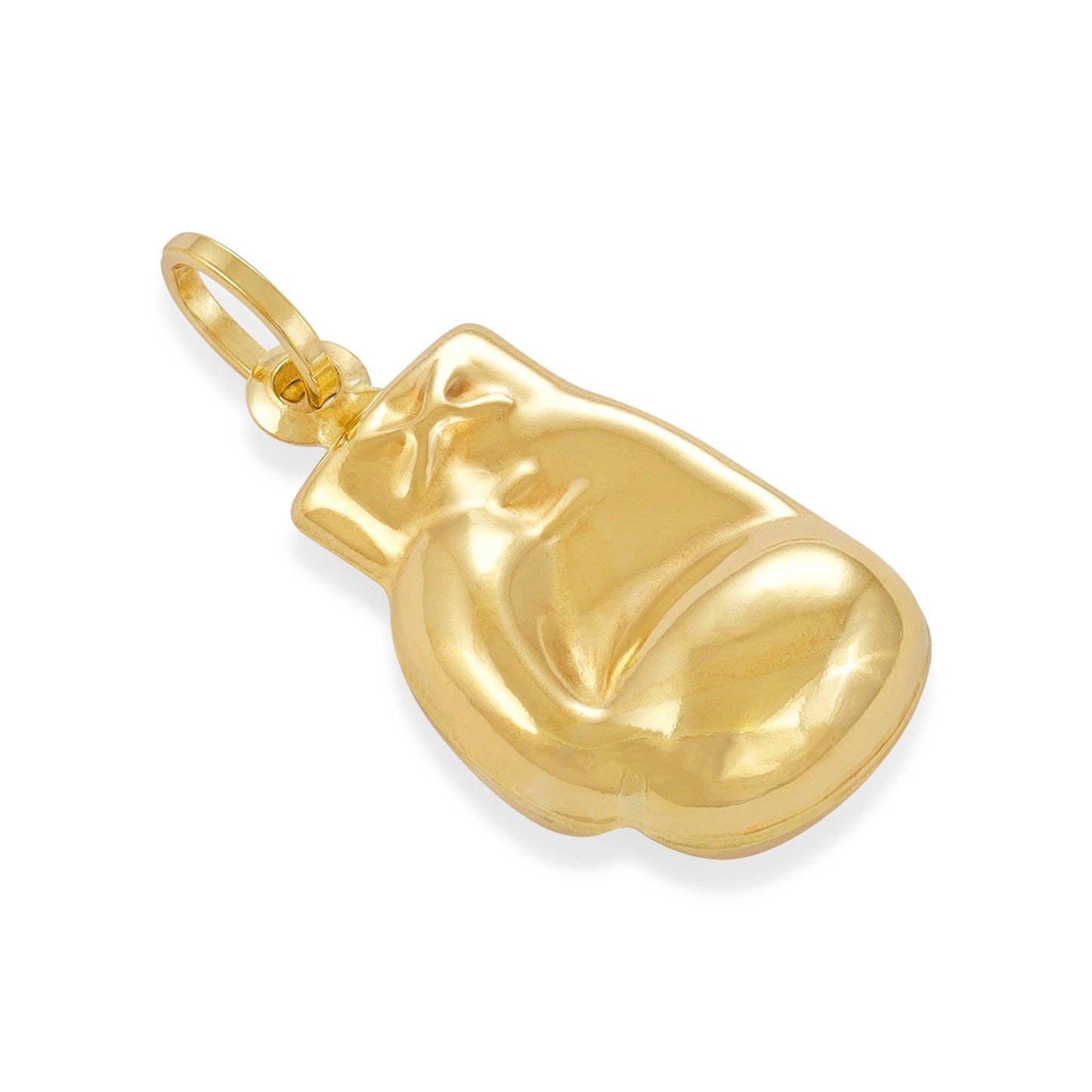 Yellow Gold Boxing Glove Pendant - 10mm - 0.7g