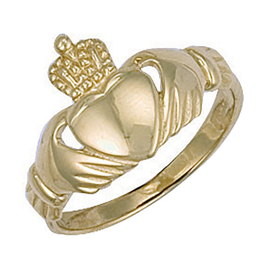 Yellow Gold Claddagh Ring - 3.5g