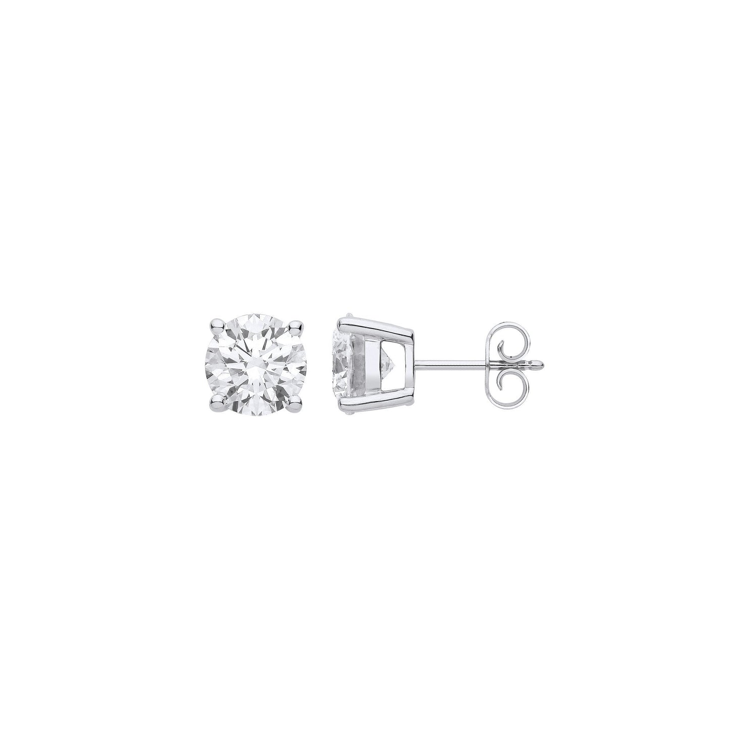 18ct White Gold 2.00ctw Lab Grown Diamond Earrings IGI Certified
