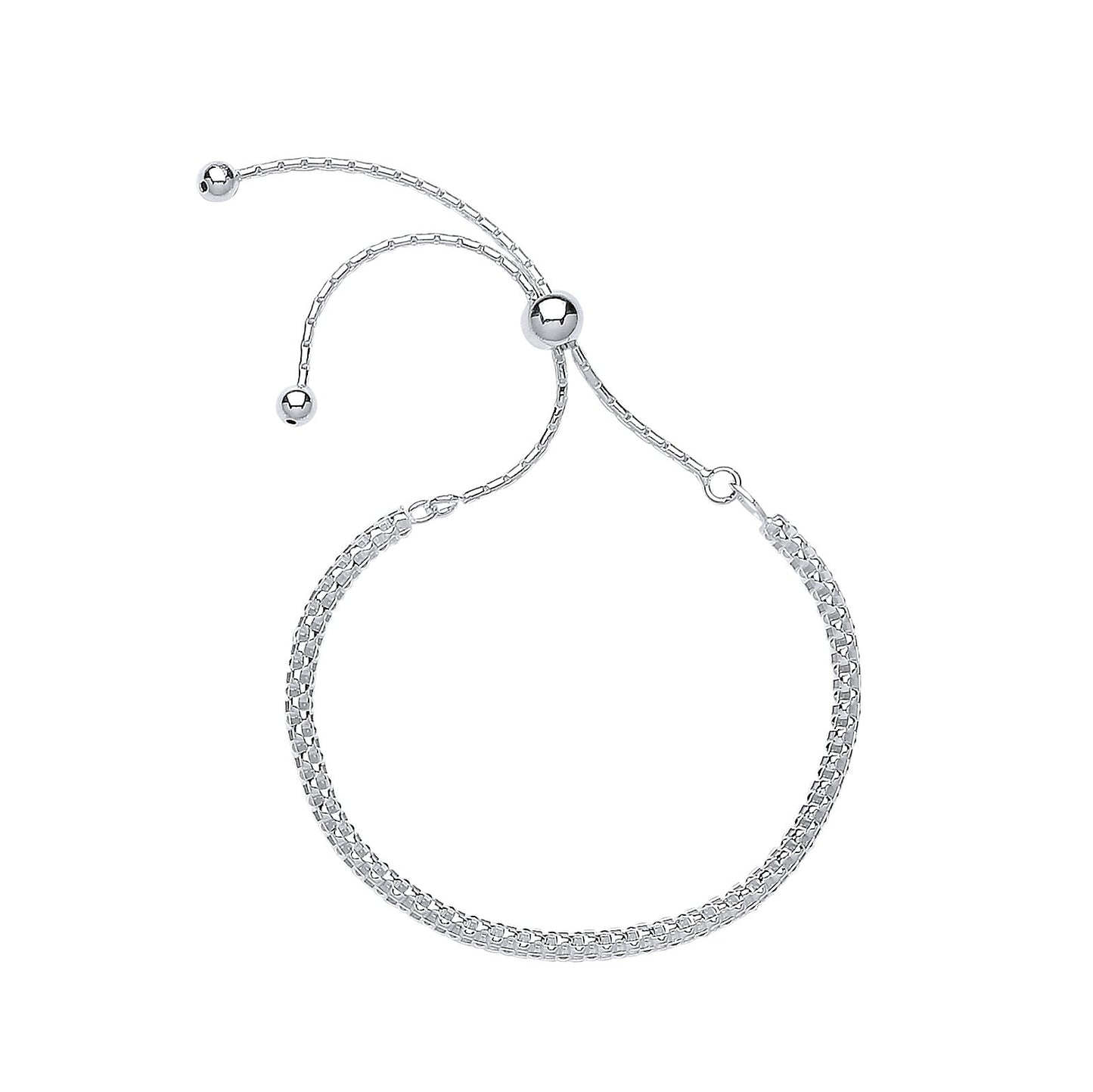 Silver Fancy Link Friendship Bracelet