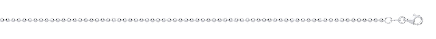Silver 2mm Ball Bead Chain