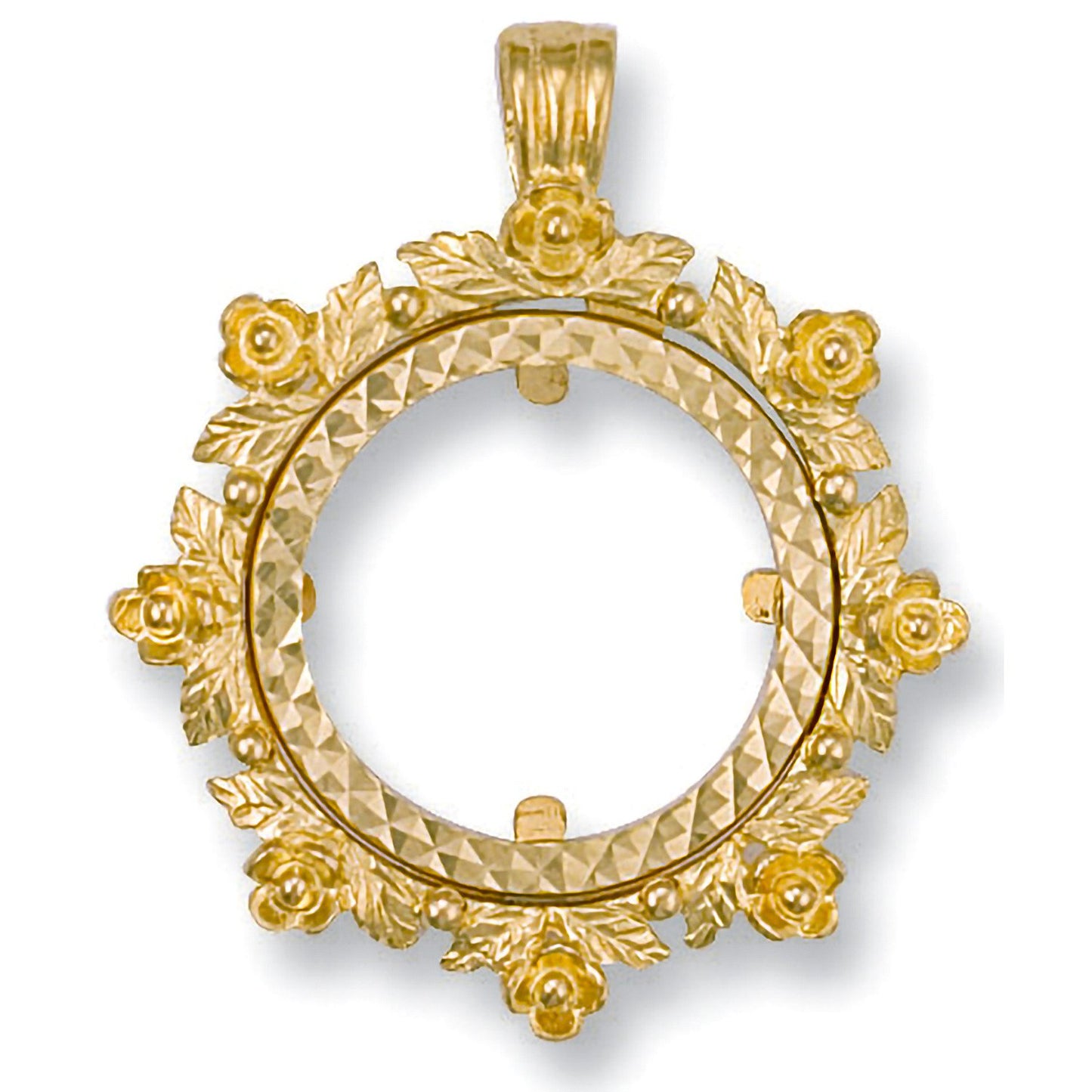Yellow Gold  Fancy Sovereign Pendant (HNN-53A617) - 4.9g