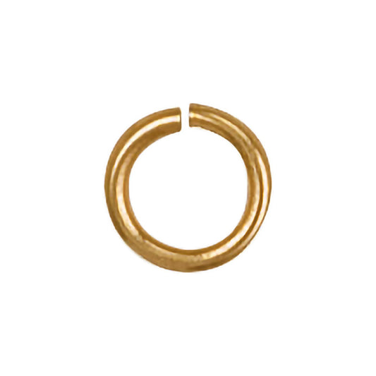 Yellow Gold 7mm Jump Ring (Pack of 6)