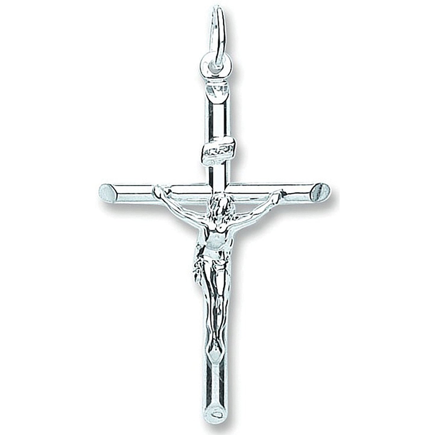 Silver Tubed Crucifix