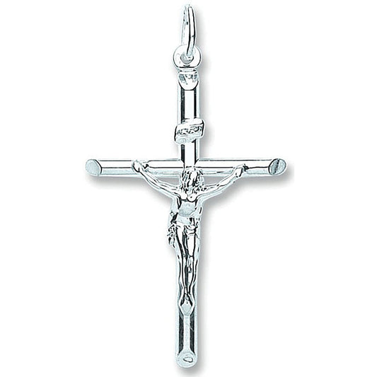 Silver Tubed Crucifix