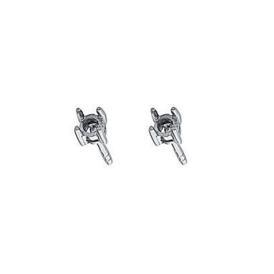 9ct White Gold Earrings Mount 0.20ctw