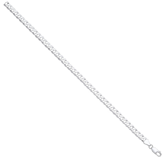 Silver 6.2mm Economy Flat Curb Chain