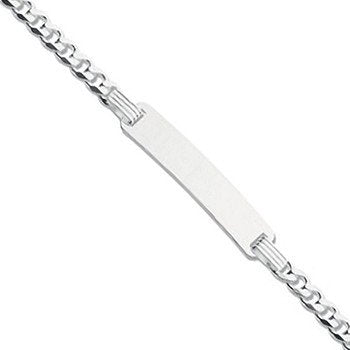 Silver ID Baby 6"/Ladies 7" Bracelet - 4.6g