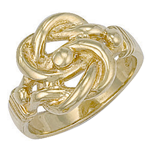 Yellow Gold Knot Ring - 15mm