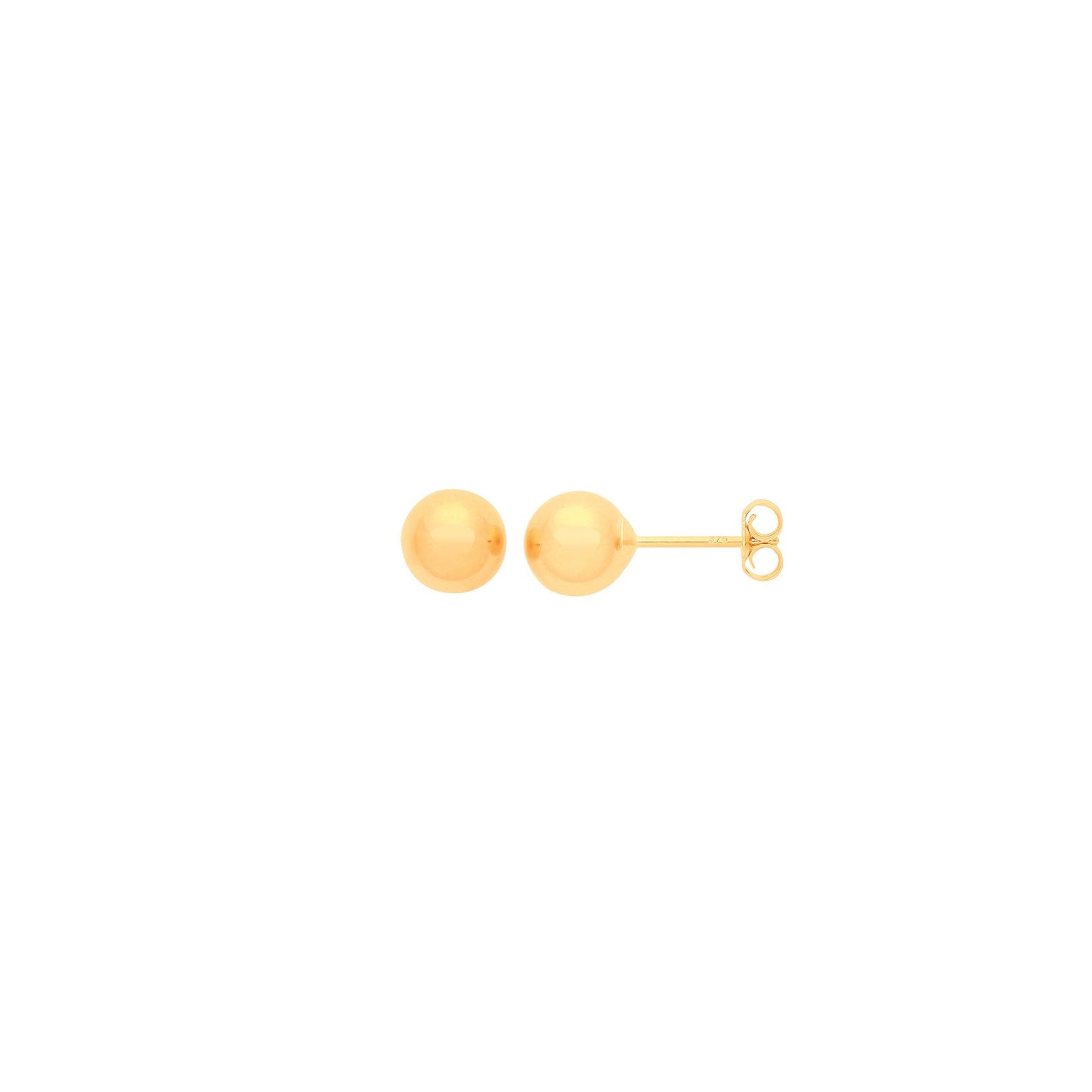 9ct Yellow Gold 4mm Ball Studs
