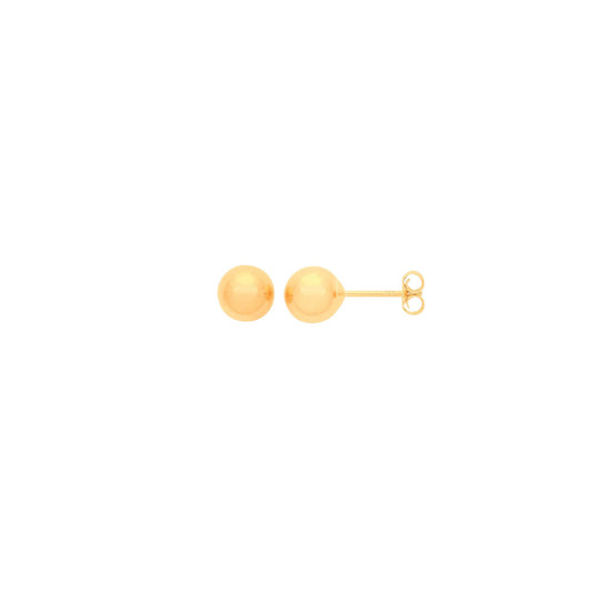 9ct Yellow Gold 4mm Ball Studs