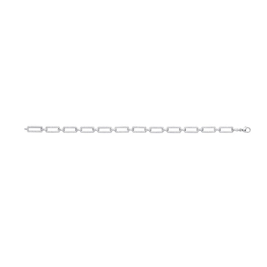 9ct White Gold 1.13ct Bracelet