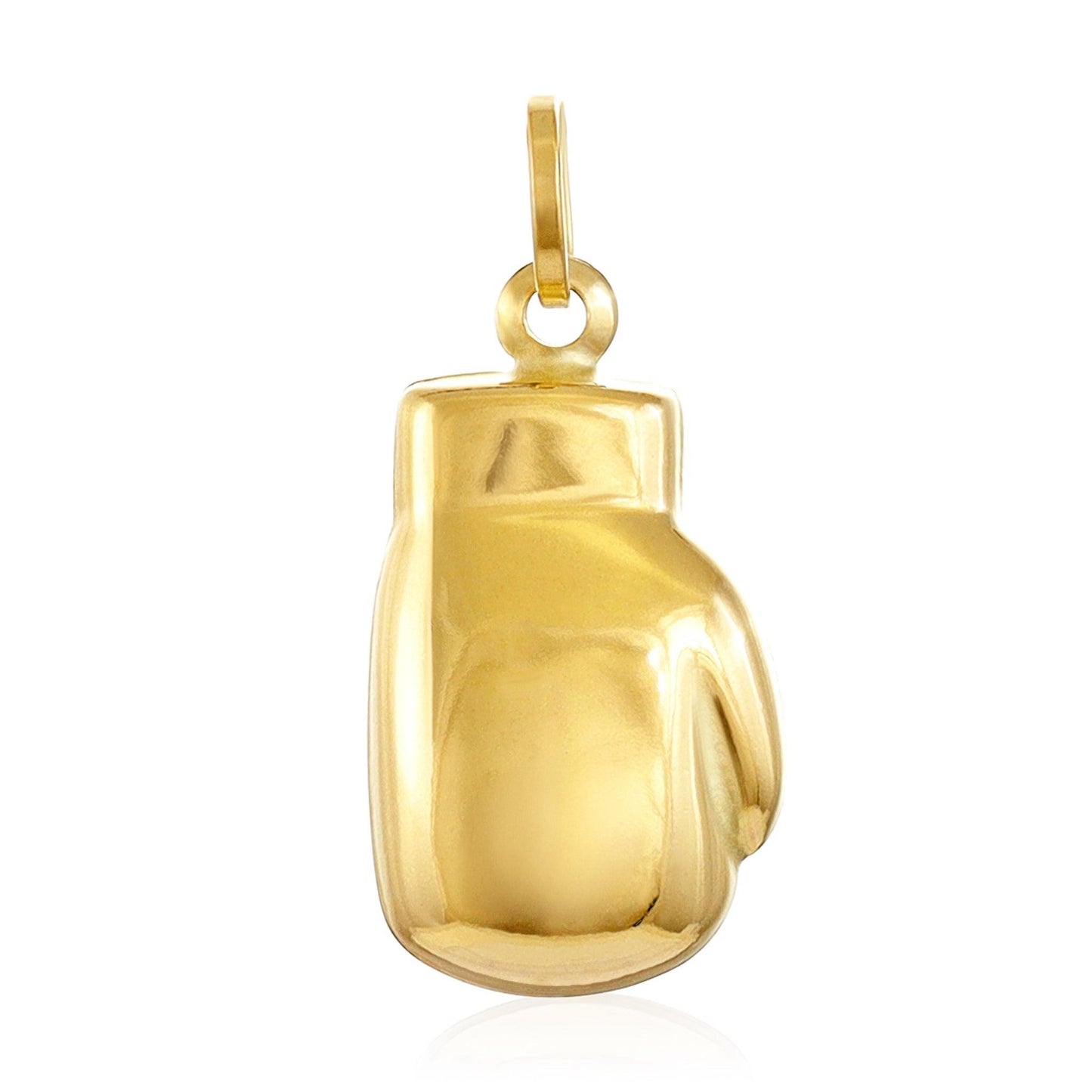 Yellow Gold Boxing Glove Pendant - 10mm - 0.7g