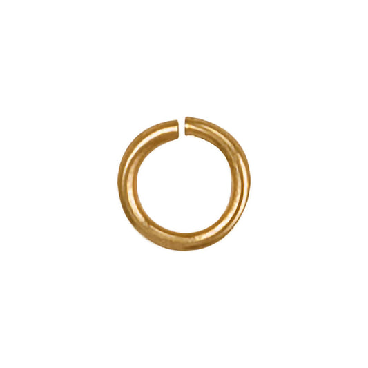 Yellow Gold 4mm Jump Ring (Pack of 6)