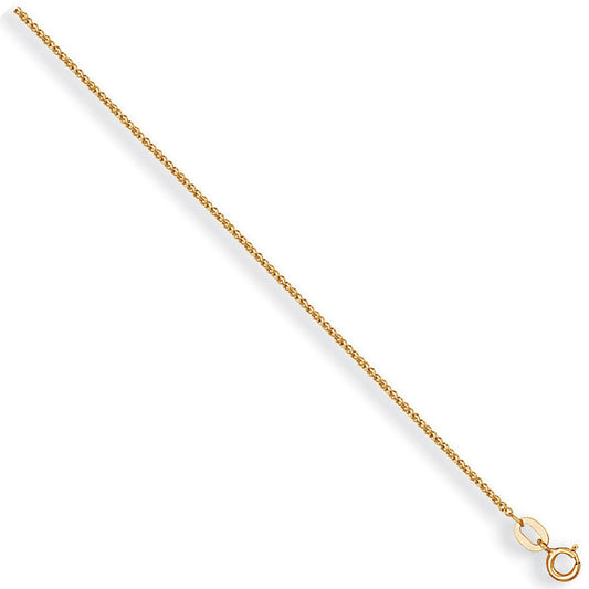 Yellow Gold 1.2mm Singapore Chain