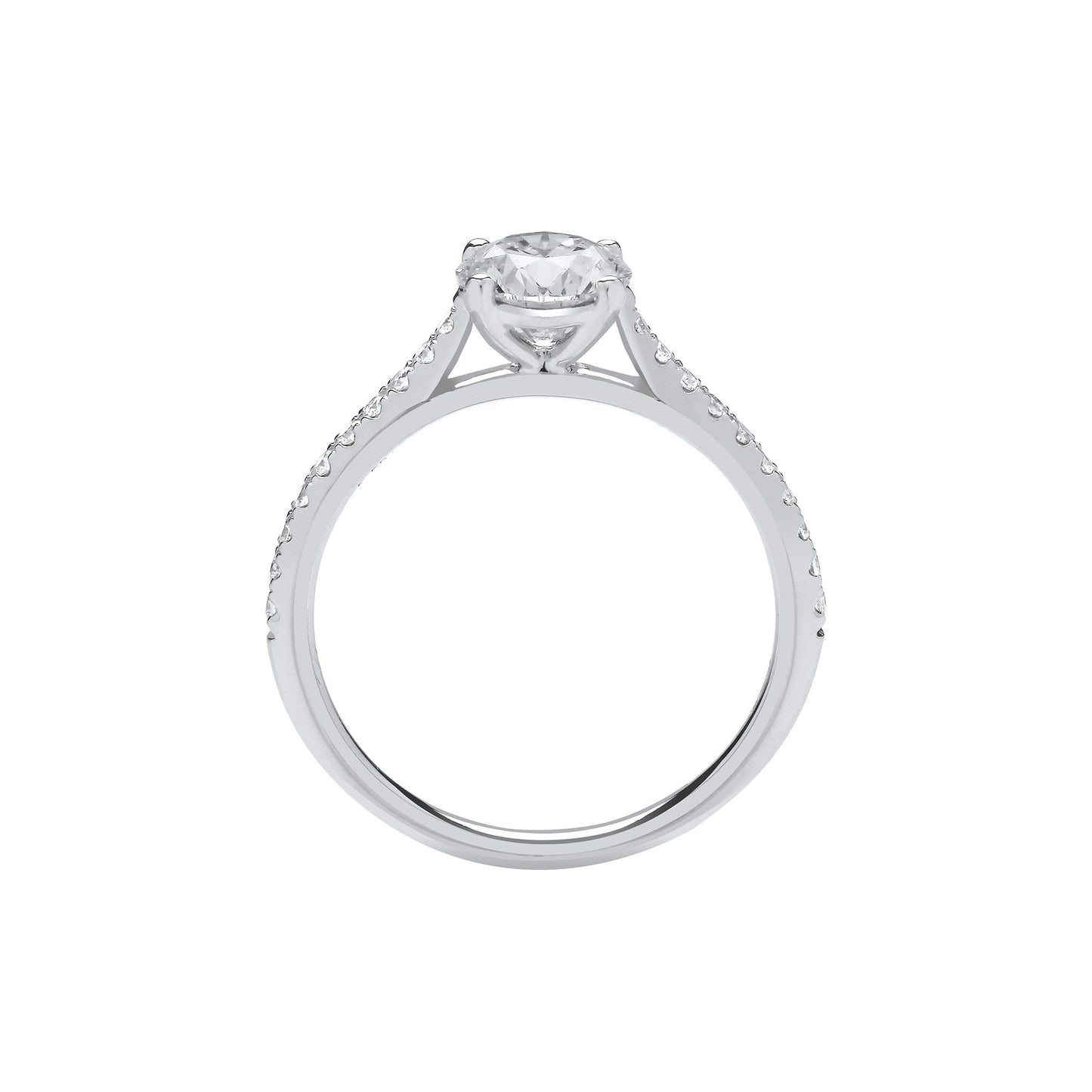 18ct White Gold 1.15ctw Lab Grown Diamond Ring IGI Certified