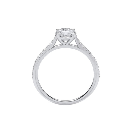 18ct White Gold 1.15ctw Lab Grown Diamond Ring IGI Certified