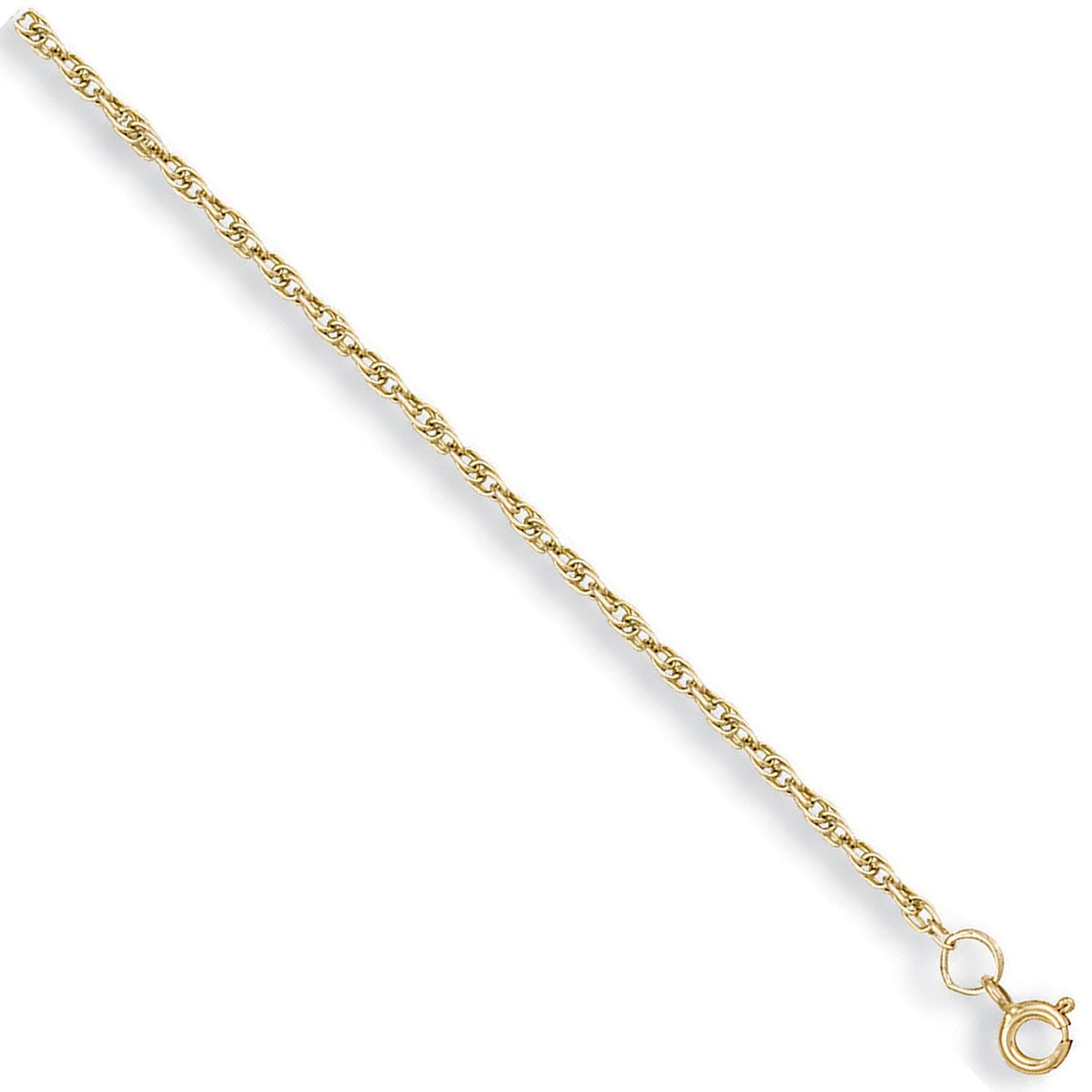 Yellow Gold 1.7mm Prince of Wales Chain