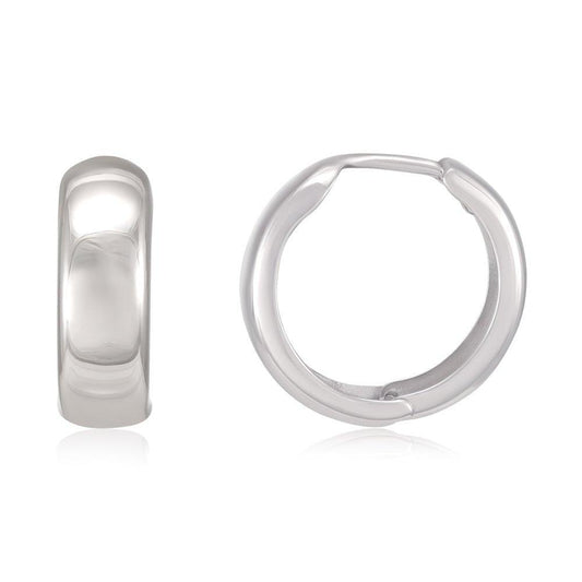 White Gold 16mm Hinged Huggies