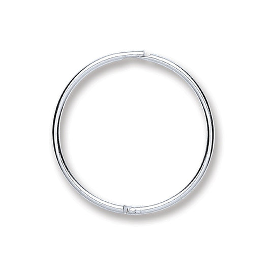 Silver 16mm Plain Hinged Sleepers