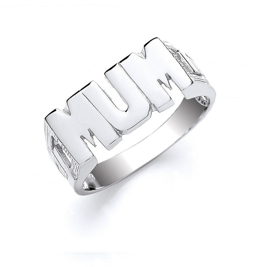 Silver Mum ID Ring