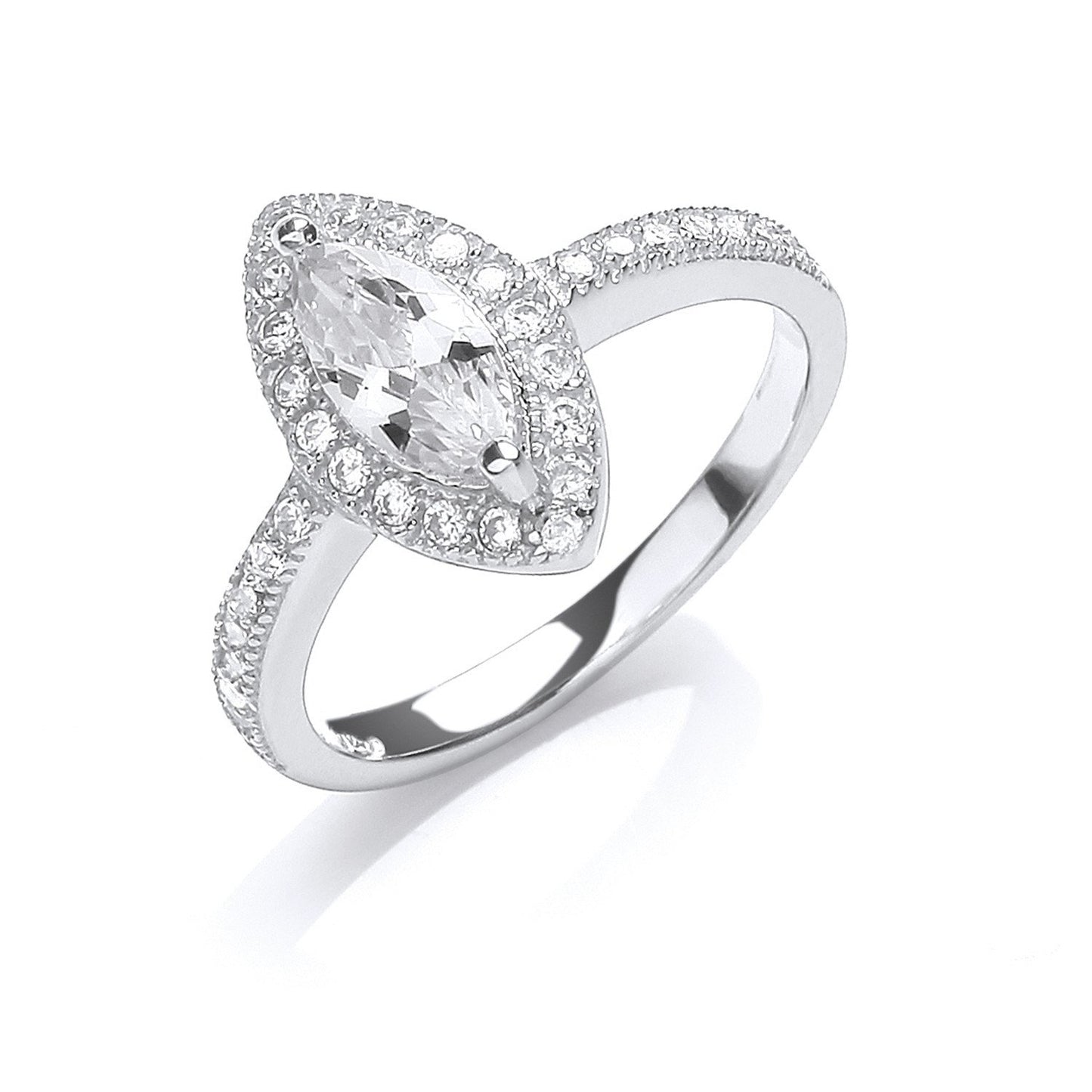 Silver Set Cubic Zirconia Ring