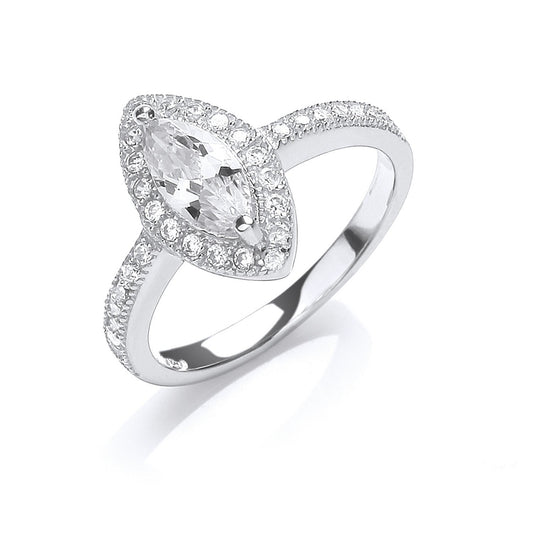 Silver Set Cubic Zirconia Ring