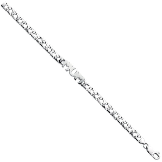 Silver Mum Bracelet - 8.6g
