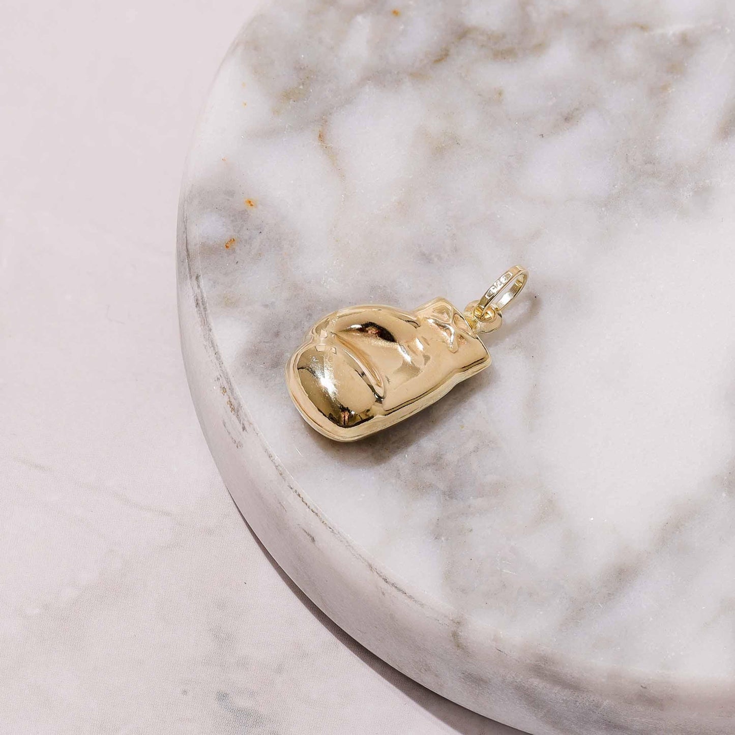 Yellow Gold Boxing Glove Pendant - 10mm - 0.7g