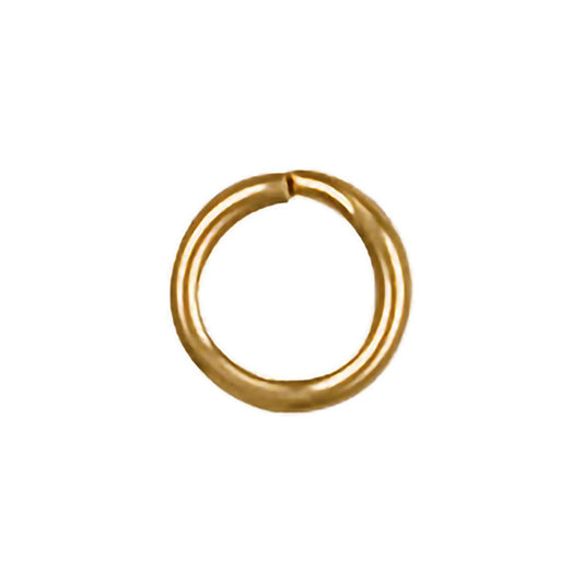 Yellow Gold 6mm Split Ring (Pack of 6)