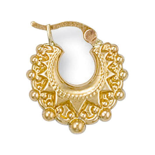 Yellow Gold Fancy Creoles - 1.0g