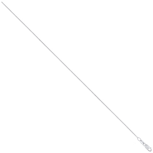 Platinum 1.0mm Rolo Chain