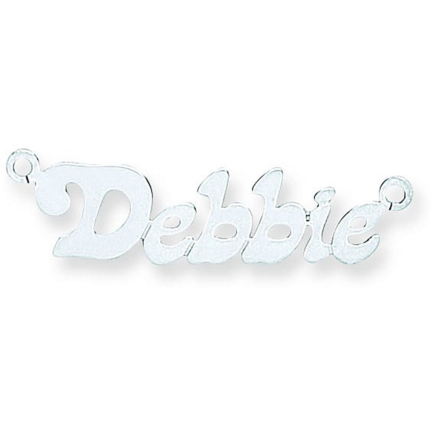 Silver Small Lazybones Nameplate with 16"/18"/20" Chain