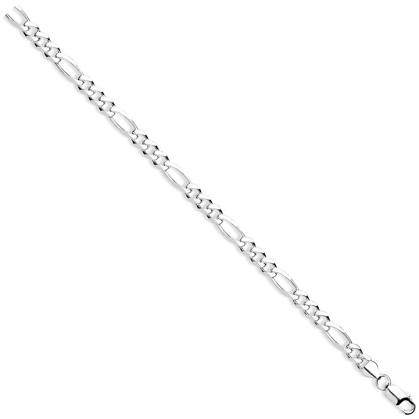 Silver 7.2mm Figaro Chains/Bracelets