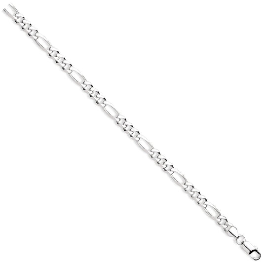 Silver 7.2mm Figaro Chains/Bracelets