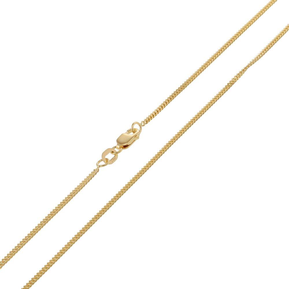 18ct Yellow Gold 1.4mm Curb Chain