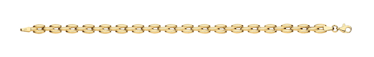 Yellow Gold Panther Link Ladies Bracelet
