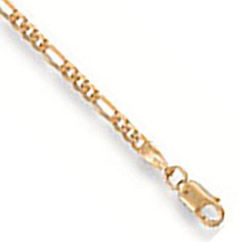 Yellow Gold Figaro Anklet - 2.1g