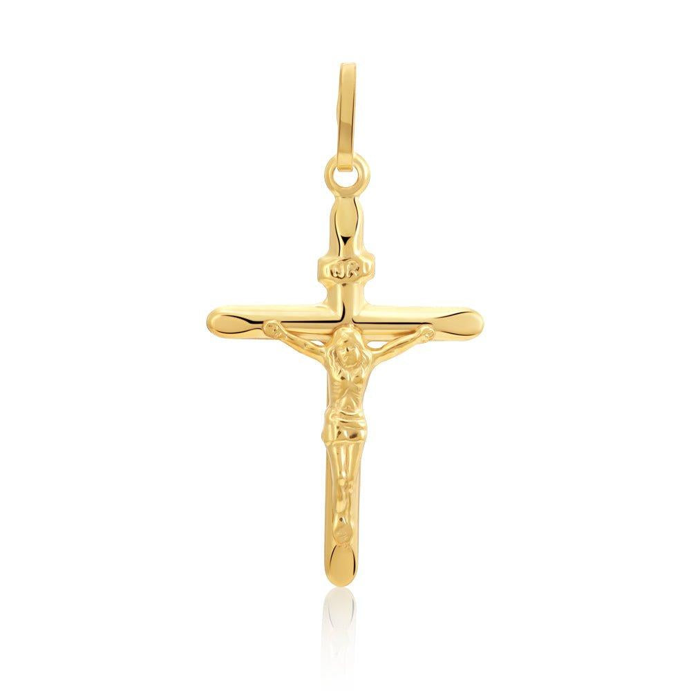 Yellow Gold Crucifix - 17.1mm