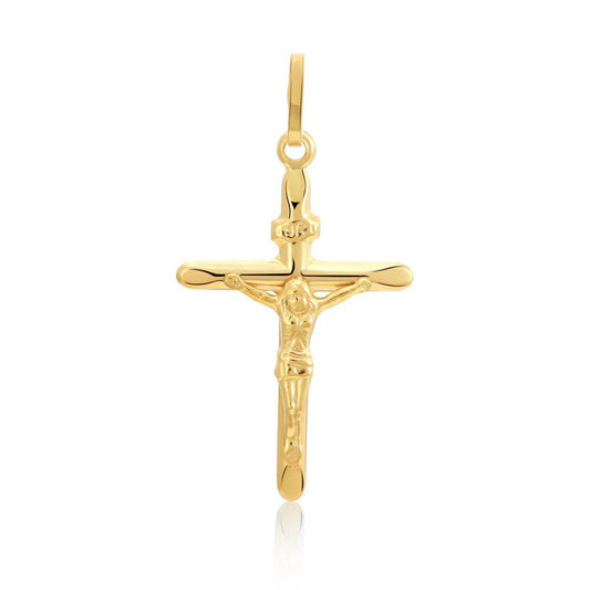 Yellow Gold Crucifix - 17.1mm