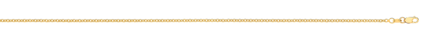 Yellow Gold 2.0mm Rolo Chain