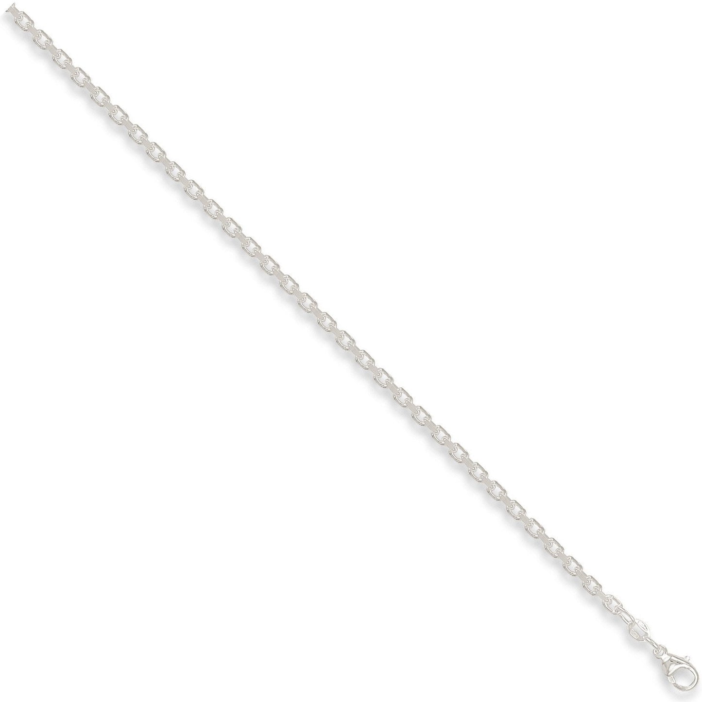 Silver 3.2mm Diamond Cut Belcher Chain