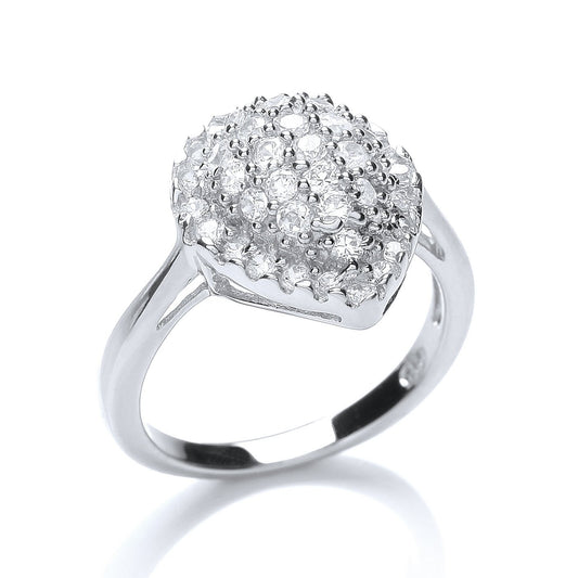 Fancy Pear Shape Cubic Zirconia Ring