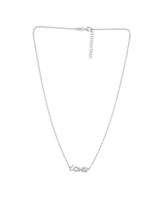Silver Love 16"-18" Necklace/07" Bracelet