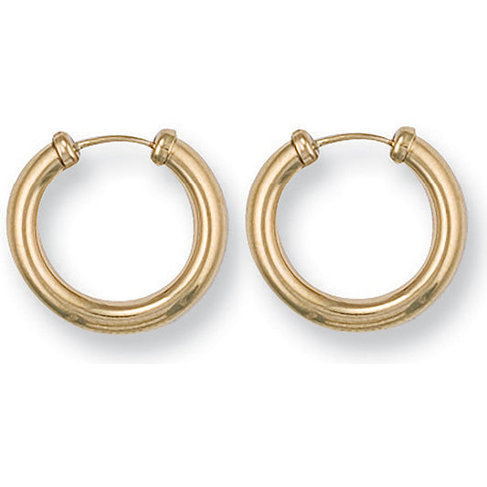 Yellow Gold 18mm Capped Sleepers