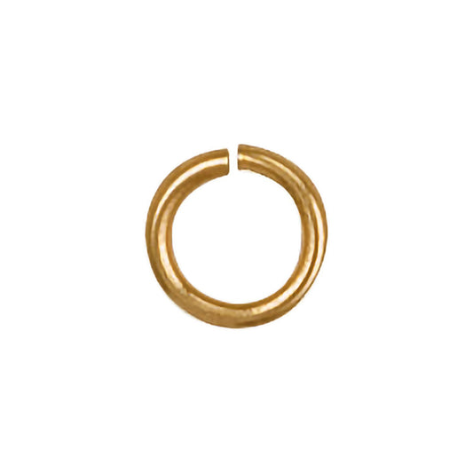 Yellow Gold 5mm Jump Ring (Pack of 6)